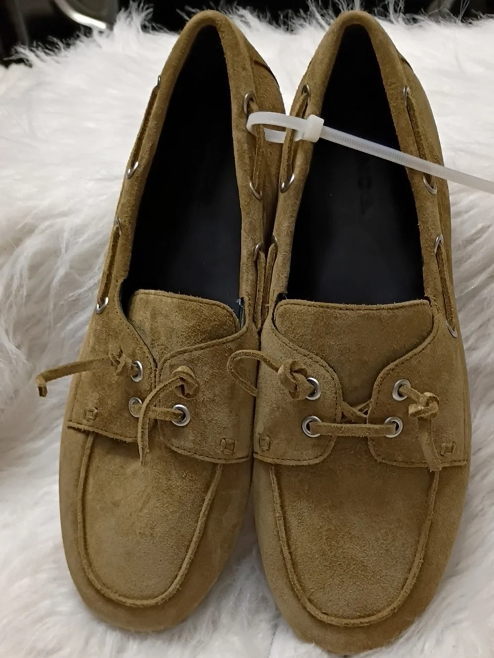 Vince Marin Women's Suede Slip On Boat Shoes Size 7